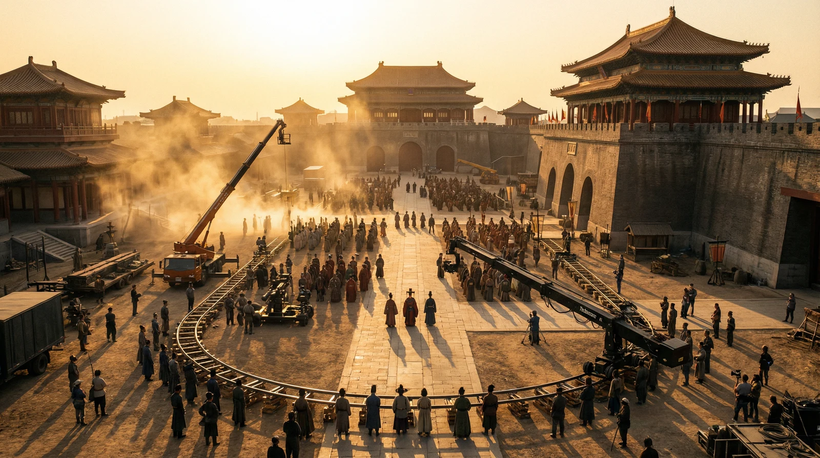 蜜桃视频国产视频栏目大型影视拍摄基地全景